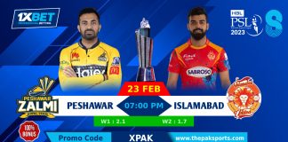 Peshawar Zalmi vs Islamabad United