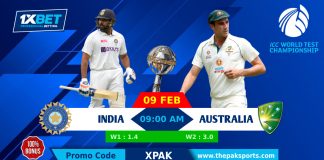 India vs Australia Don't miss out on the matches of the most awaited ICC Test Championship. Choose your favorite team & get a chance to win amazing bonuses and exciting prizes.