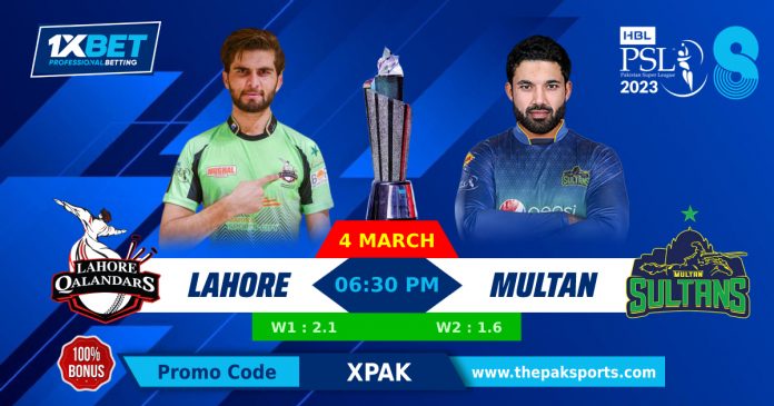 LAHORE QALANDARS vs MULTAN SULTAN