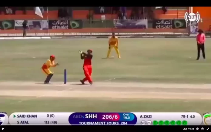 Sediqullah Atal's Sensational Power-Hitting Display Shakes Kabul Premier League